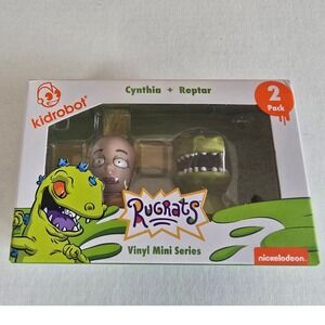 Kidrobot Rugrats Vinyl Mini Series Cynthia and Reptar 2-Pack Nickelodeon Figures